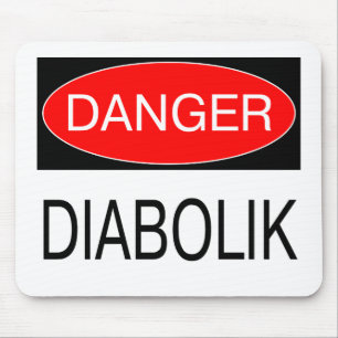 Danger - Diabolik Funny T-Shirt Mug Hat Bag Apron Mouse Mat