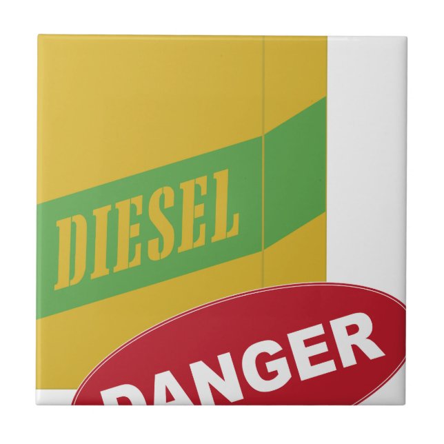 Danger Diesel Can Tile (Front)