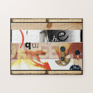 Danger - Digital Collage Art - Puzzle