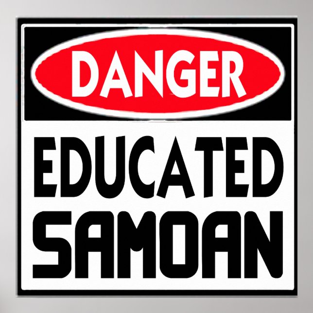 Danger Educated Samoan -- Poster (Front)