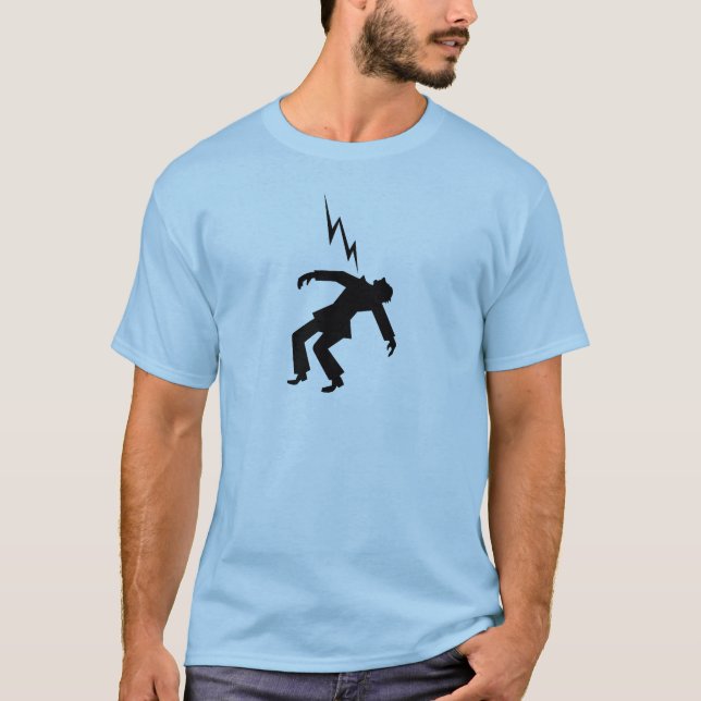 Danger!  Electrical Warning Sign T-Shirt (Front)