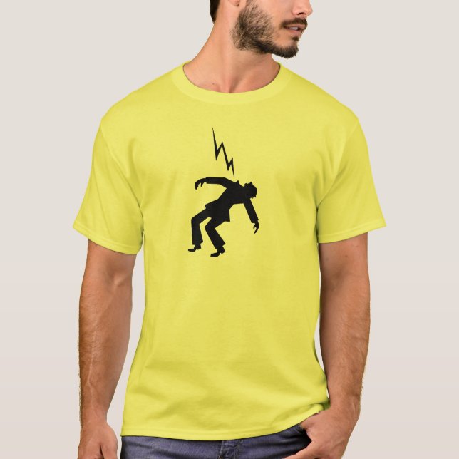 Danger!  Electrical Warning Sign T-Shirt (Front)