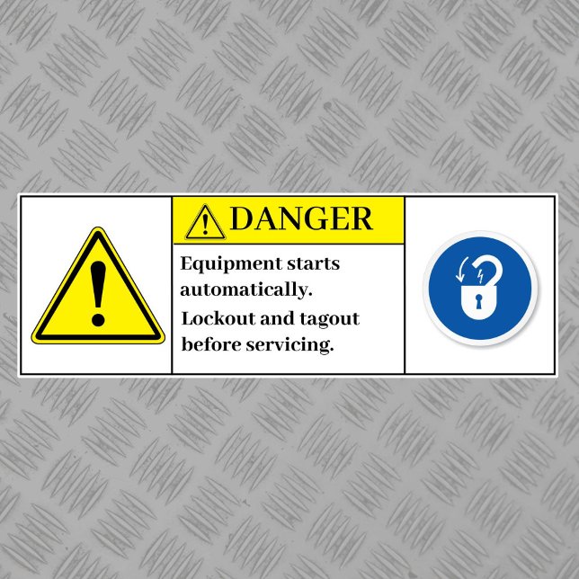 Danger Equipment Starts Automatically Label (Creator Uploaded)