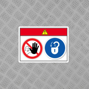 Danger/Equipment Starts Automatically Label