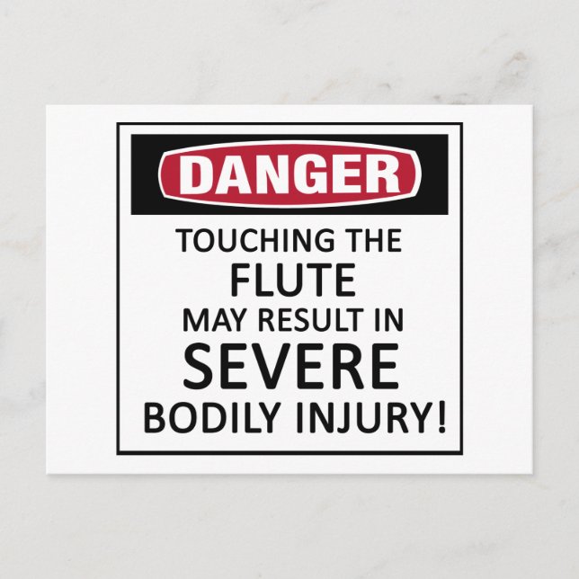 Danger Flute Postcard (Front)