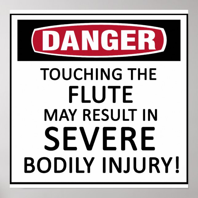 Danger Flute Poster (Front)