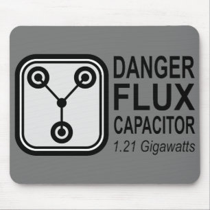 Danger FLUX Capacitor 1.21 Gigawatts Mouse Mat