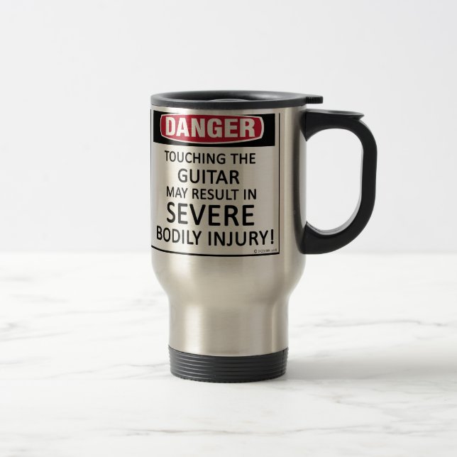 Danger Guitar Travel Mug (Right)