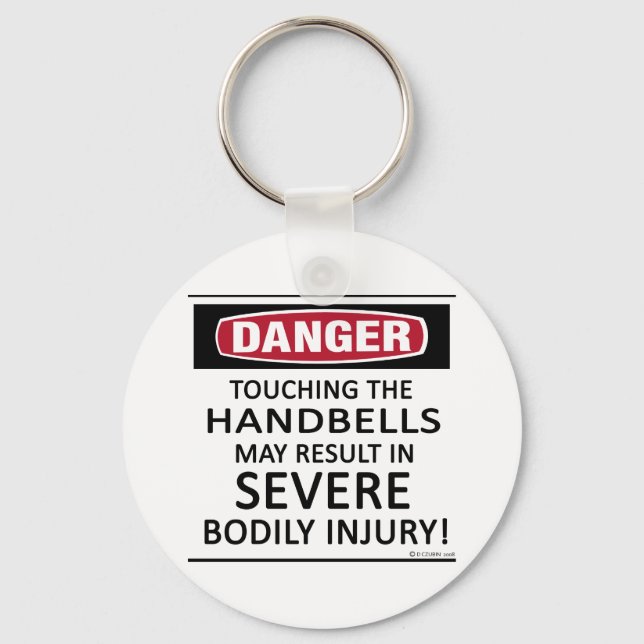 Danger Handbells Key Ring (Front)