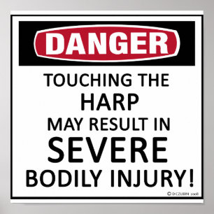 Danger Harp Poster