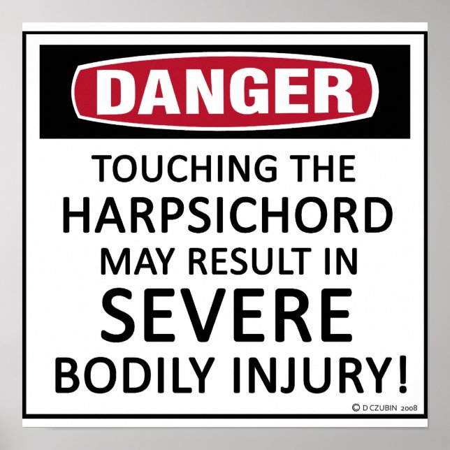Danger Harpsichord Poster (Front)