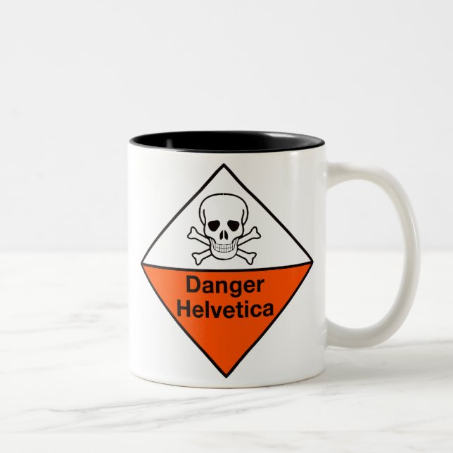 Danger: Helvetica mug (Right)
