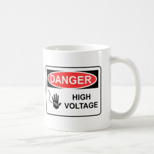 DANGER HIGH VOLTAGE COFFEE MUG