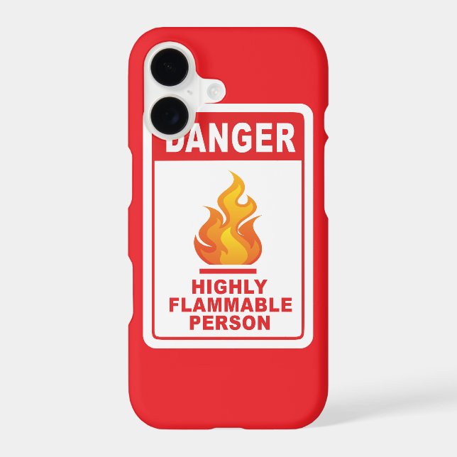 Danger Highly Flammable Person (Back)