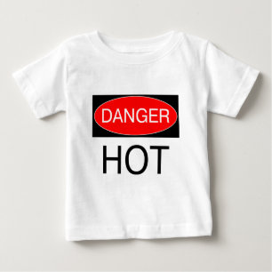 Danger - Hot Funny Caution T-Shirt Bag Tie Apron