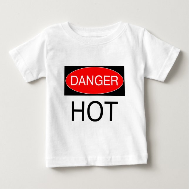 Danger - Hot Funny Caution T-Shirt Bag Tie Apron (Front)