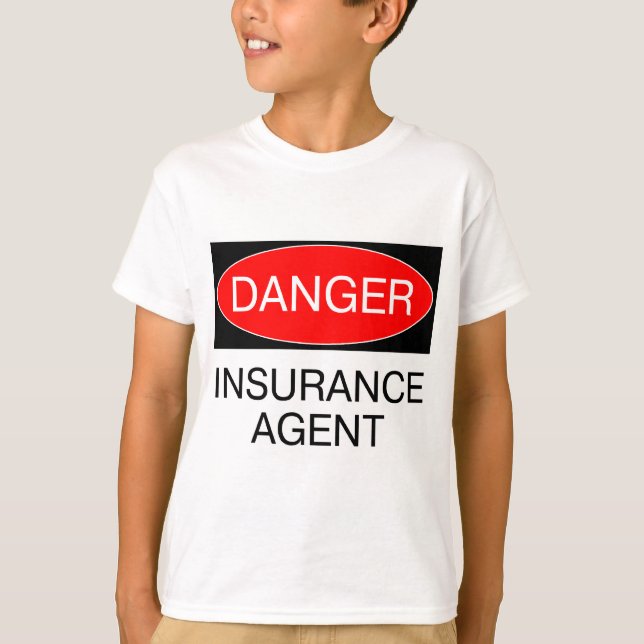 Danger - Insurance Agent Funny T-Shirt Mug Hat Bag (Front)