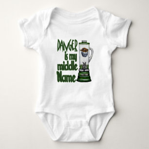 Danger Is My Middle Name Baby Bodysuit