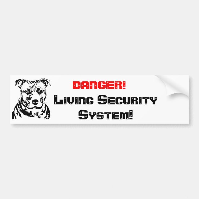 DANGER!, Living Sec... Bumper Sticker (Front)
