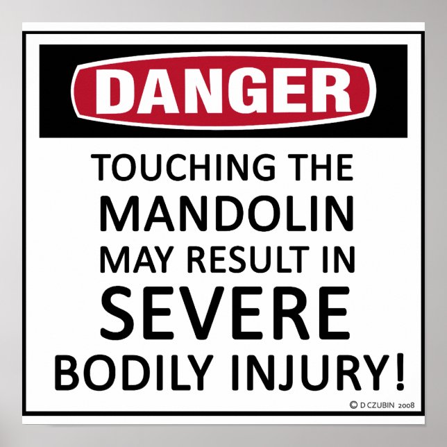 Danger Mandolin Poster (Front)