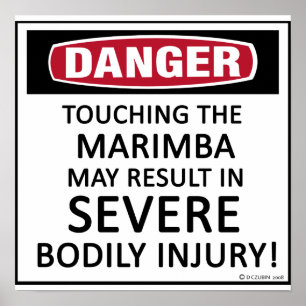 Danger Marimba Poster