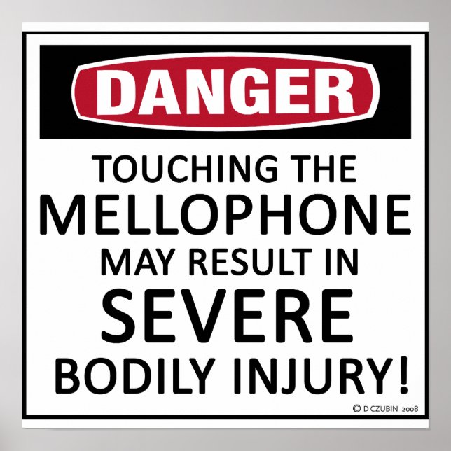Danger Mellophone Poster (Front)