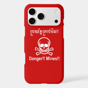 Danger!! Mines!! ☠ Cambodian Khmer Sign ☠