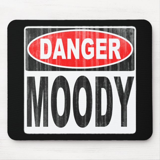 Danger Moody Mouse Mat (Front)
