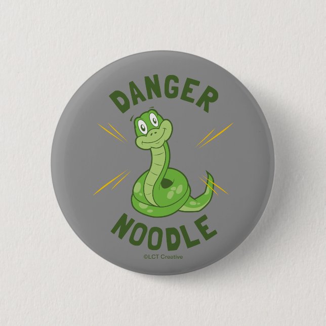 Danger Noodle 6 Cm Round Badge (Front)