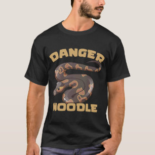 Danger Noodle Ball Python Snake  Reptile Serpent T-Shirt