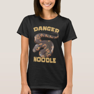 Danger Noodle Ball Python Snake  Reptile Serpent T-Shirt
