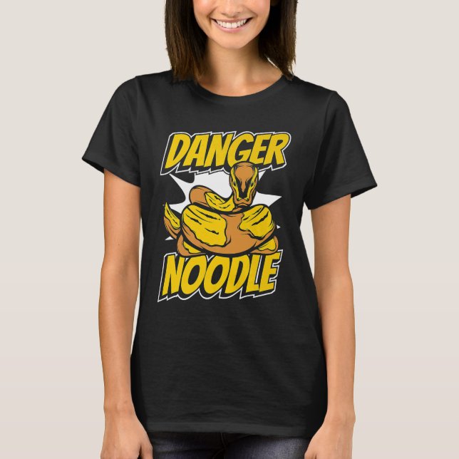 Danger Noodle Snake Owner Snake  Banana Ball Pytho T-Shirt (Front)