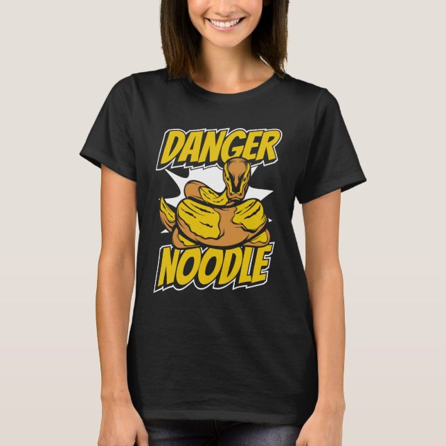 Danger Noodle Snake Owner Snake  Banana Ball Pytho T-Shirt (Front)