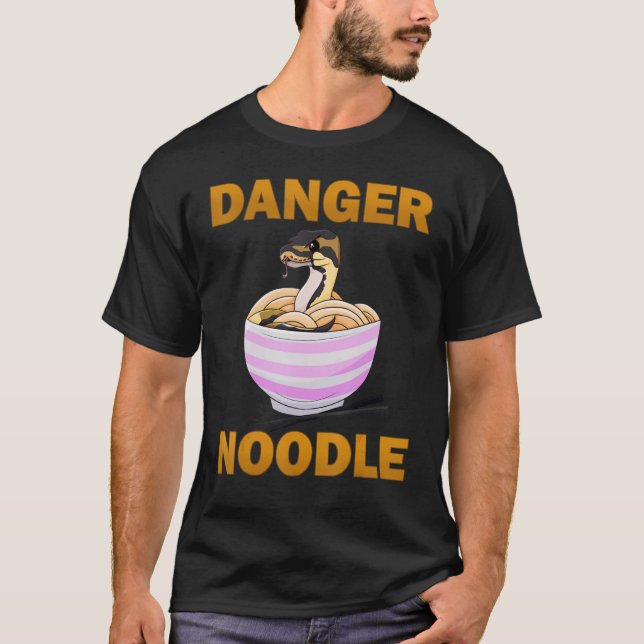 Danger Noodle Tee Ball Python Snake Lover (Front)