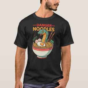 Danger Noodles Snake Ramen Funny Reptile Lover T-Shirt