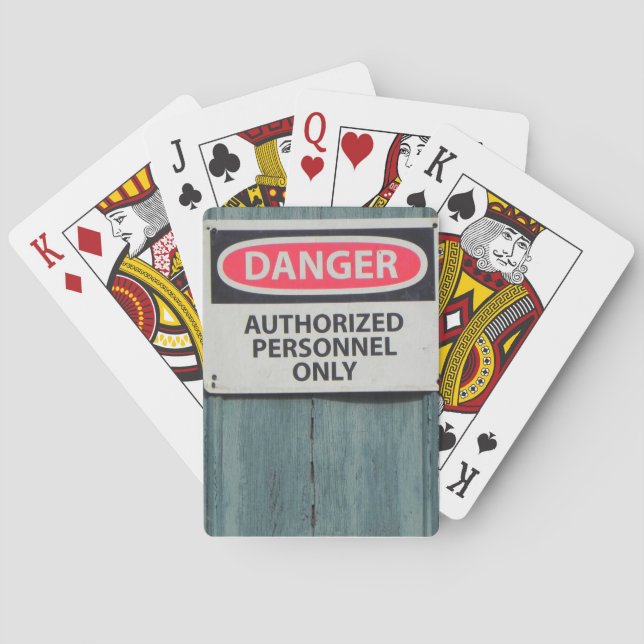 Danger Playing Cards (Back)