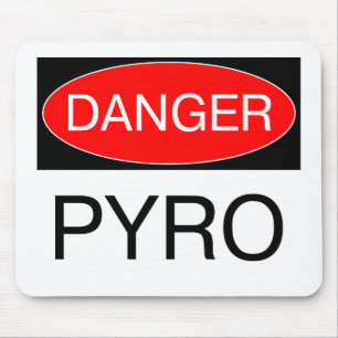 Danger - Pyro Funny Pyrotechnician T-Shirt Mug Bag Mouse Mat