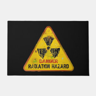 Danger Radiation Hazard Doormat