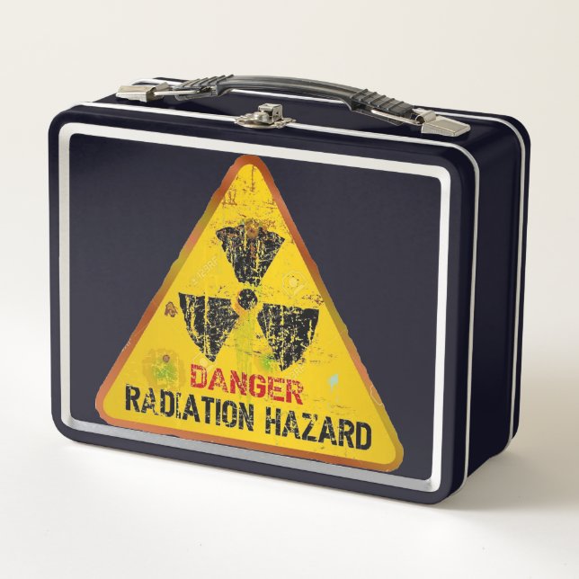 Danger Radiation Hazard Metal Lunch Box (Front)