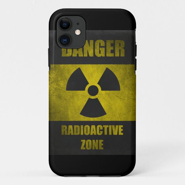 Danger Radioactive Zone Retor Funny iPhone 5 Case (Back)
