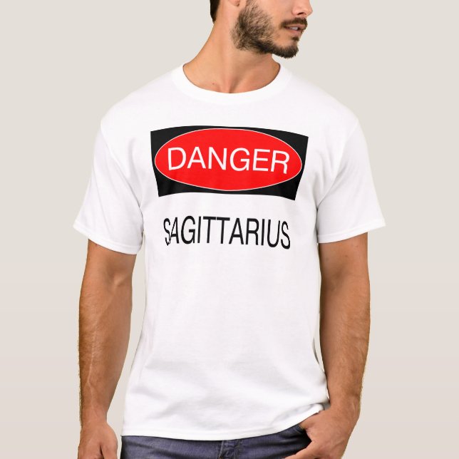 Danger - Sagittarius Funny Astrology T-Shirt Hat (Front)