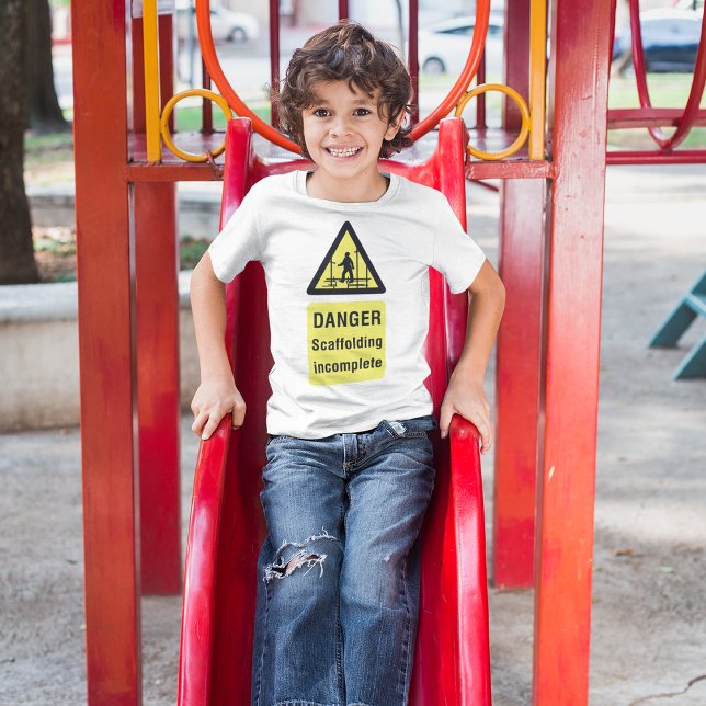Danger Scaffolding Incomplete Site Warning T-Shirt (Creator Uploaded)
