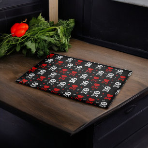Danger Scary Skulls Pattern Cutting Board