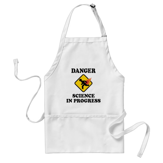 Danger Science in Progress - Flaming Fart Humour Standard Apron (Front)
