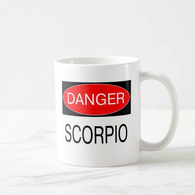 Danger - Scorpio Funny Astrology T-Shirt Hat Mug (Right)