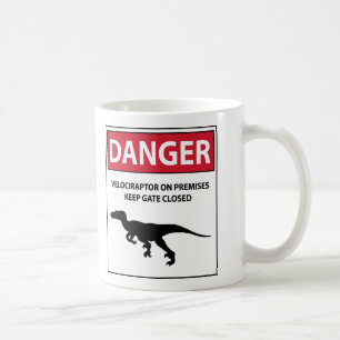 Danger Sign (Raptors) Coffee Mug
