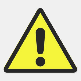 Danger Sign Sticker