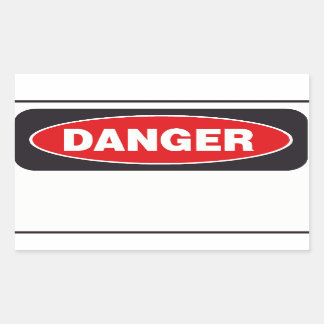 Danger Sticker Template