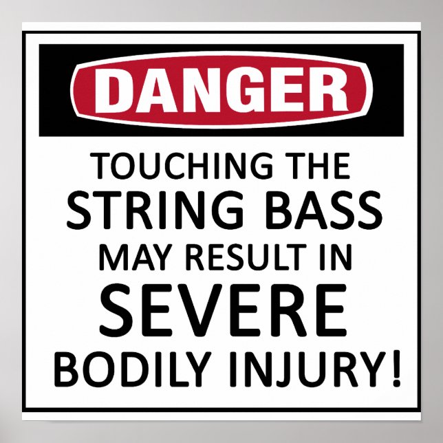 Danger String Bass Poster (Front)