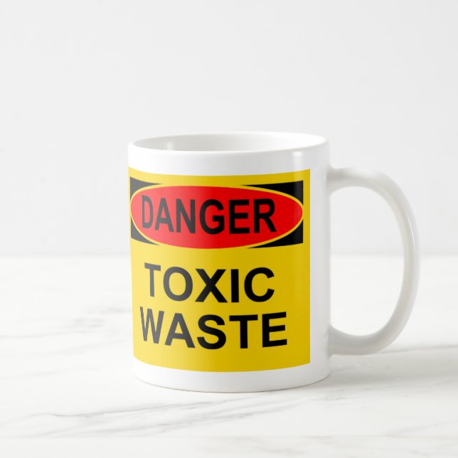 Danger Toxic Waste Coffee Mug (Right)